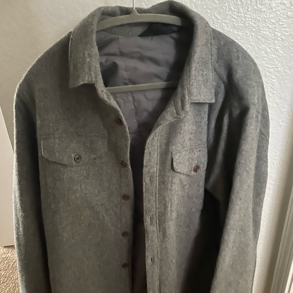 Northface men’s lined shirt / jacket button up